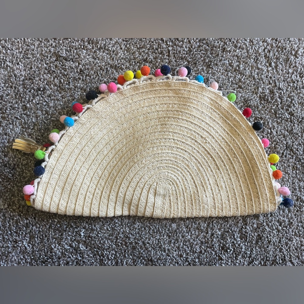 Colorful Pom-Pom Kids Clutch